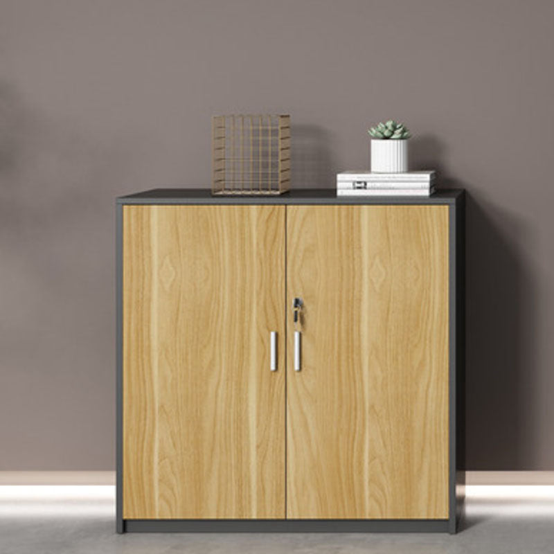 Lateral File Cabinet Wood Color Block Locking File Cabinet with Drawers