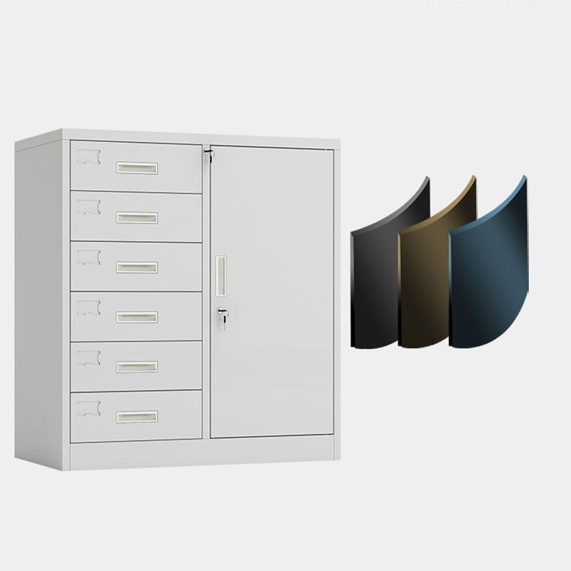 Basic Metal File Cabinet Solid Color Storage Shelve Locking File Cabinet for Office