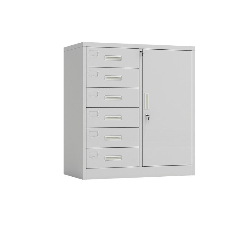 Basic Metal File Cabinet Solid Color Storage Shelve Locking File Cabinet for Office