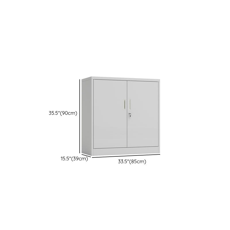 Basic Metal File Cabinet Solid Color Storage Shelve Locking File Cabinet for Office