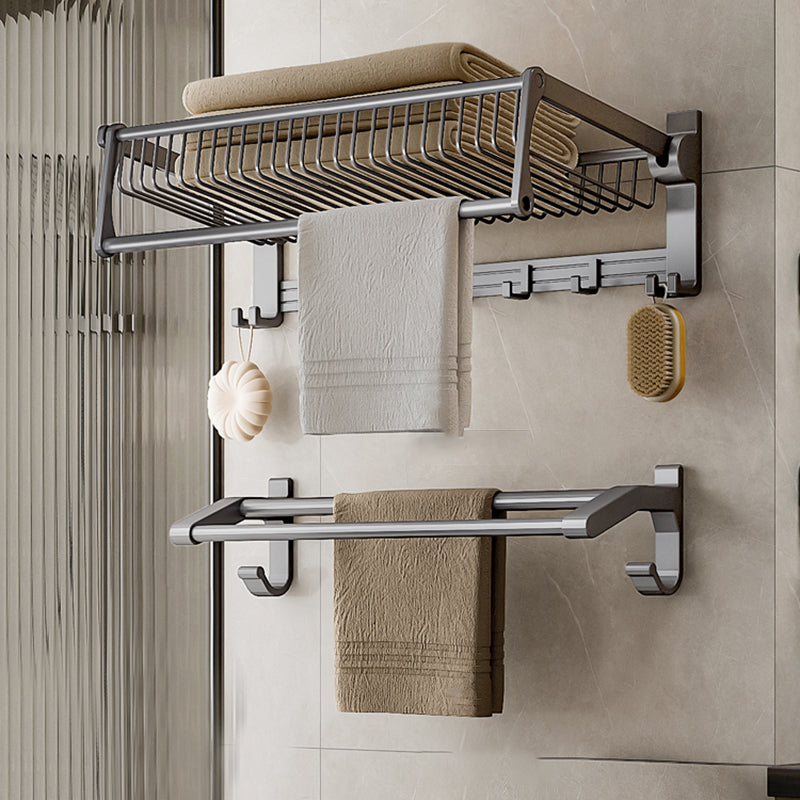 Modern Grey Bathroom Set Paper Holder Bath Shelf Bathroom Hardware Set