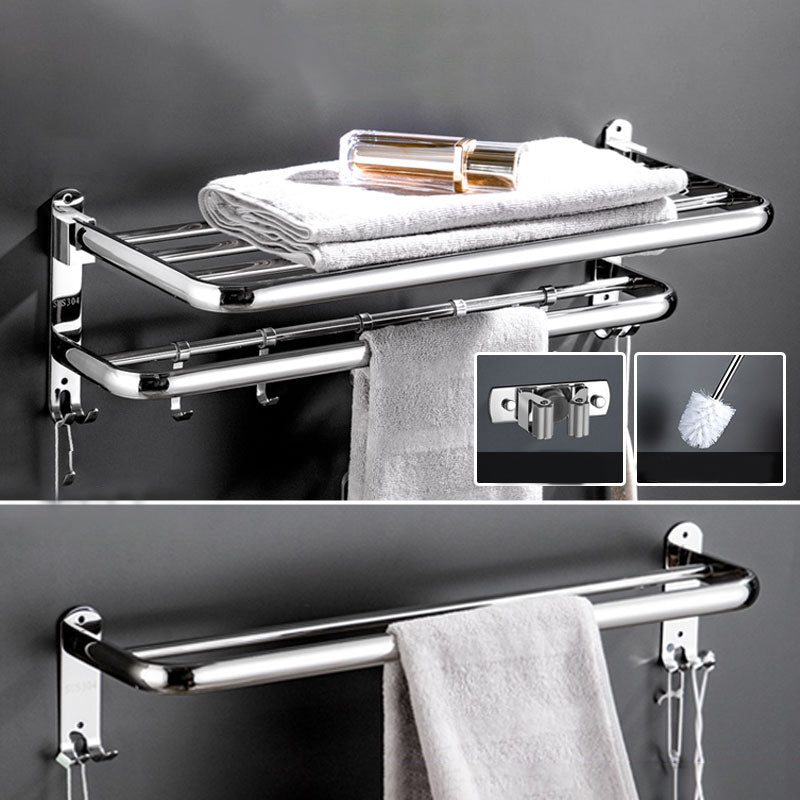 Modern Bathroom Accessory Kit Stainless Steel Towel Bar Bath Shelf Bathroom Set