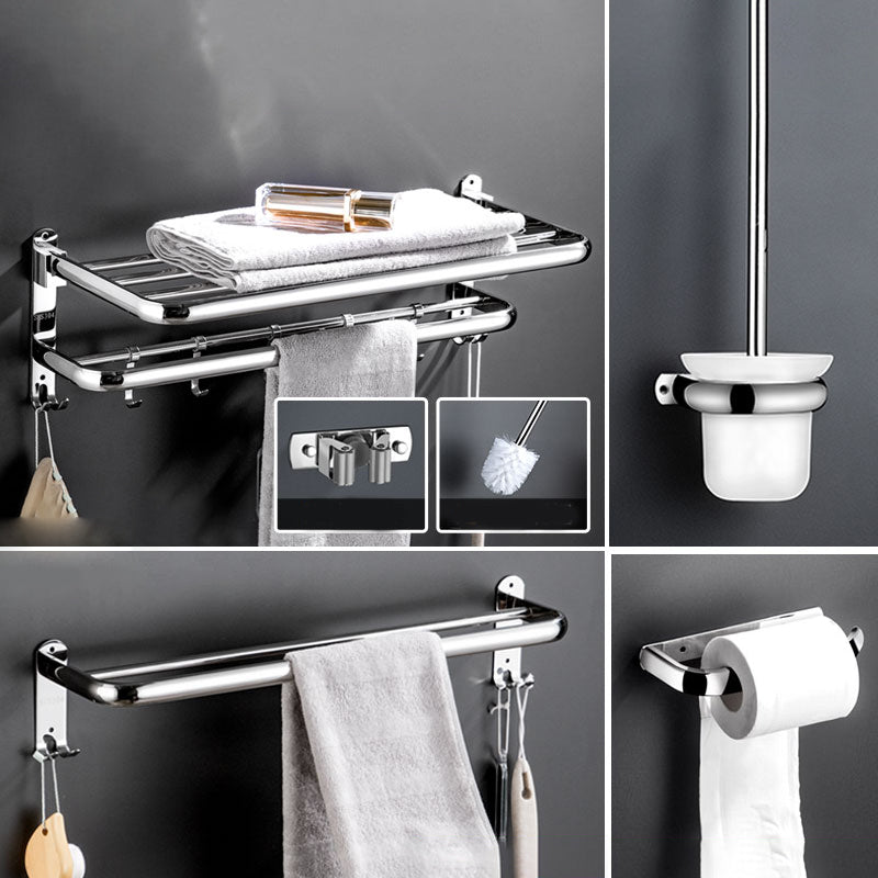 Modern Bathroom Accessory Kit Stainless Steel Towel Bar Bath Shelf Bathroom Set