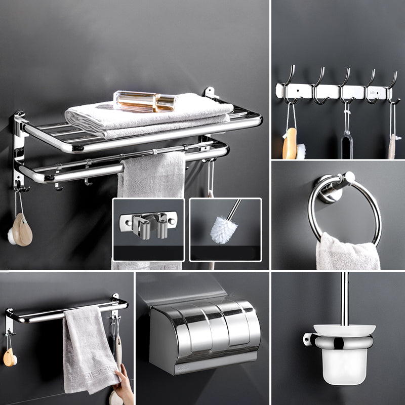 Modern Bathroom Accessory Kit Stainless Steel Towel Bar Bath Shelf Bathroom Set