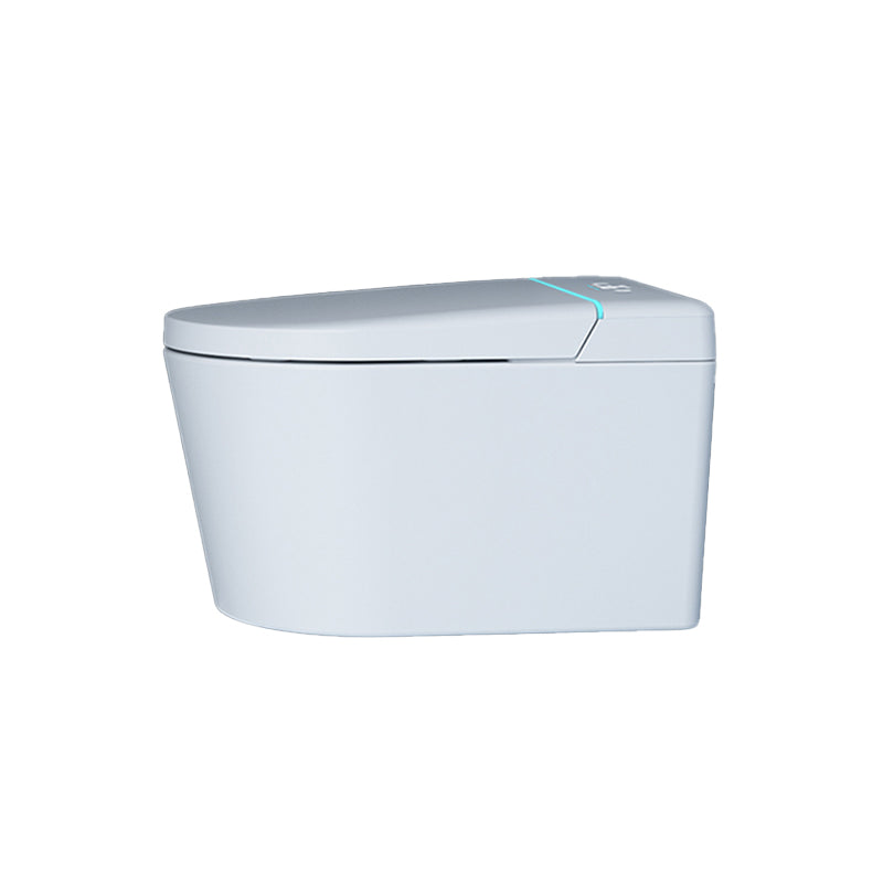 Stain Resistant Smart Bidet White Warm Air Dryer Bidet without Water Pressure Control