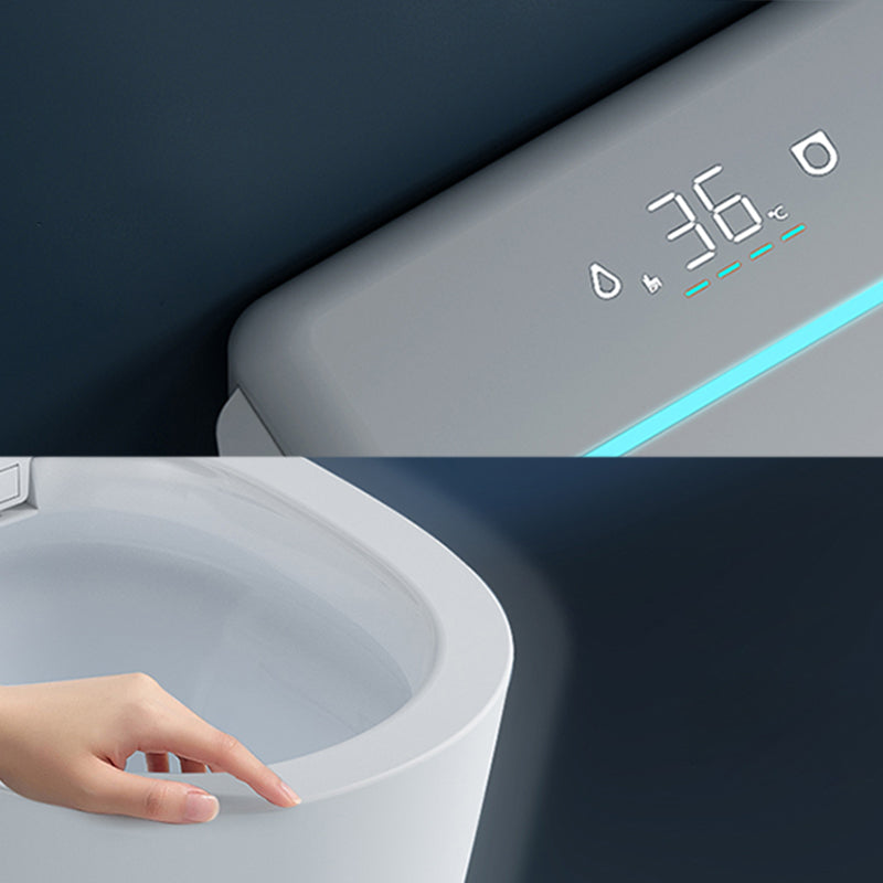 Stain Resistant Smart Bidet White Warm Air Dryer Bidet without Water Pressure Control