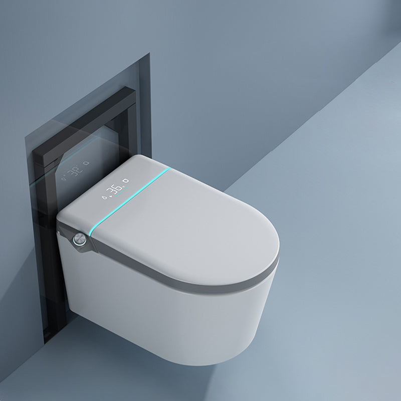 Elongated Smart Bidet without Water Pressure Control Horizontal Bidet