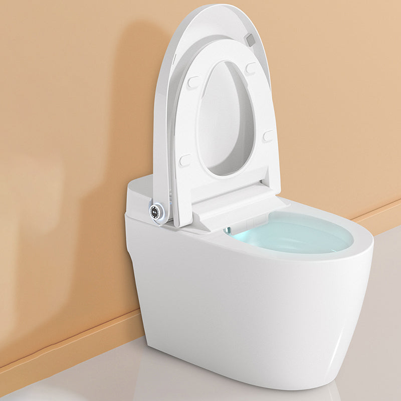 Elongated White Floor Mount Bidet with Heated Seat,15.75" Long