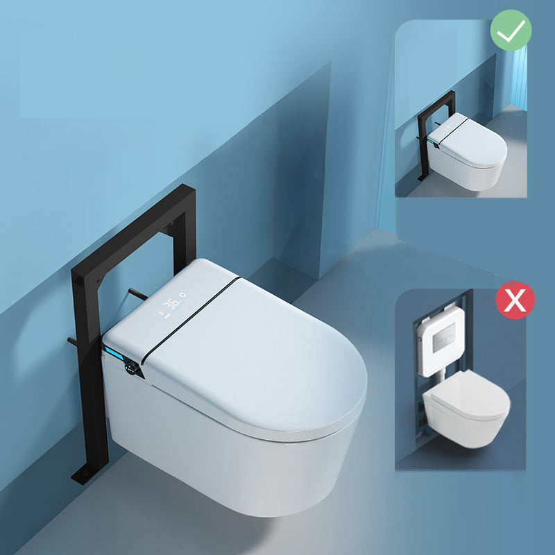 Deodorizing Bidet Warm Air Dryer in White without Water Pressure Control