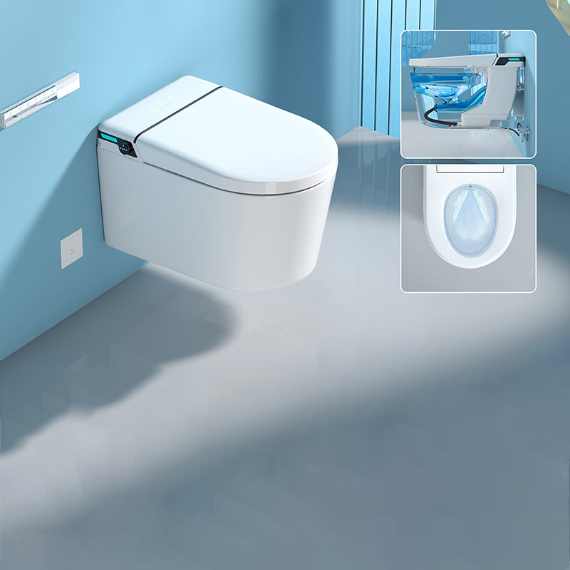 Deodorizing Bidet Warm Air Dryer in White without Water Pressure Control