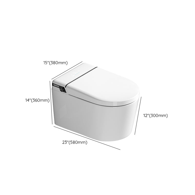 Deodorizing Bidet Warm Air Dryer in White without Water Pressure Control