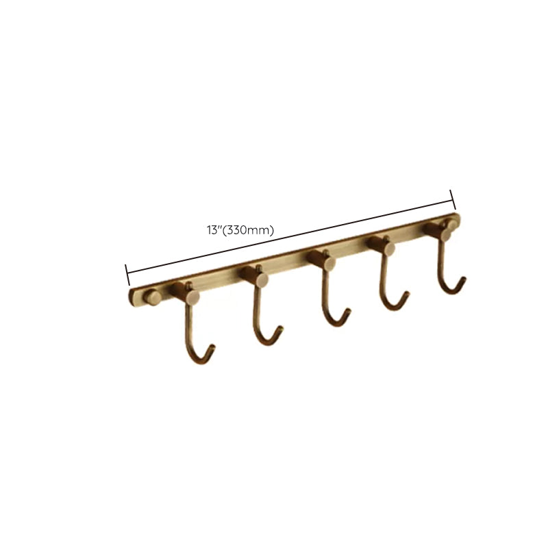 Distressed Brass Traditional Bathroom Set with Bath Shelf/Paper Holder & Towel Bar