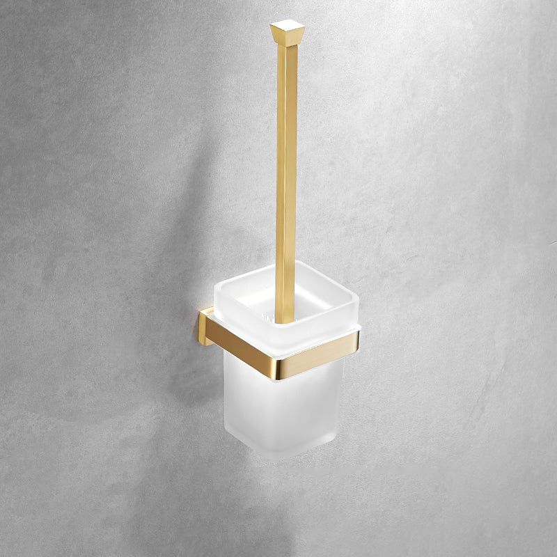 Brushed Brass Bathroom Hardware Set Retro Golden Bathroom Accessory Kit