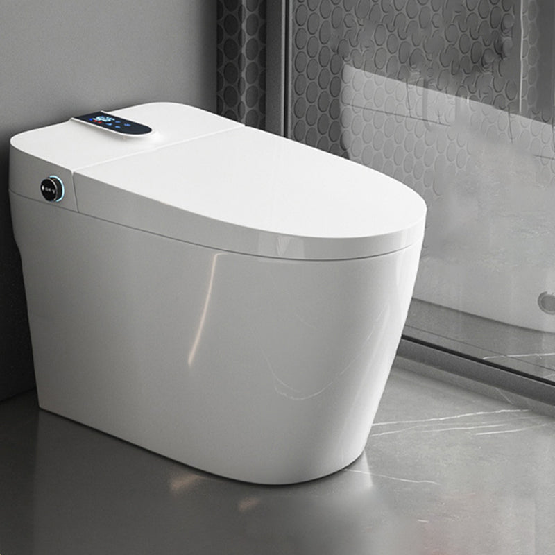 Contemporary Floor Standing Bidet in White Elongated  Toilet