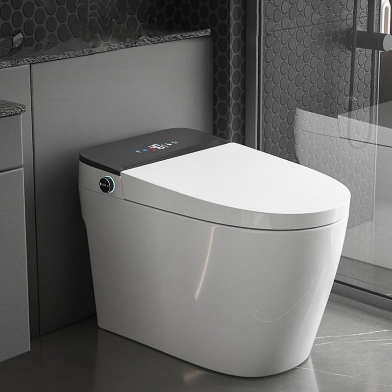 Contemporary Floor Standing Bidet in White Elongated  Toilet