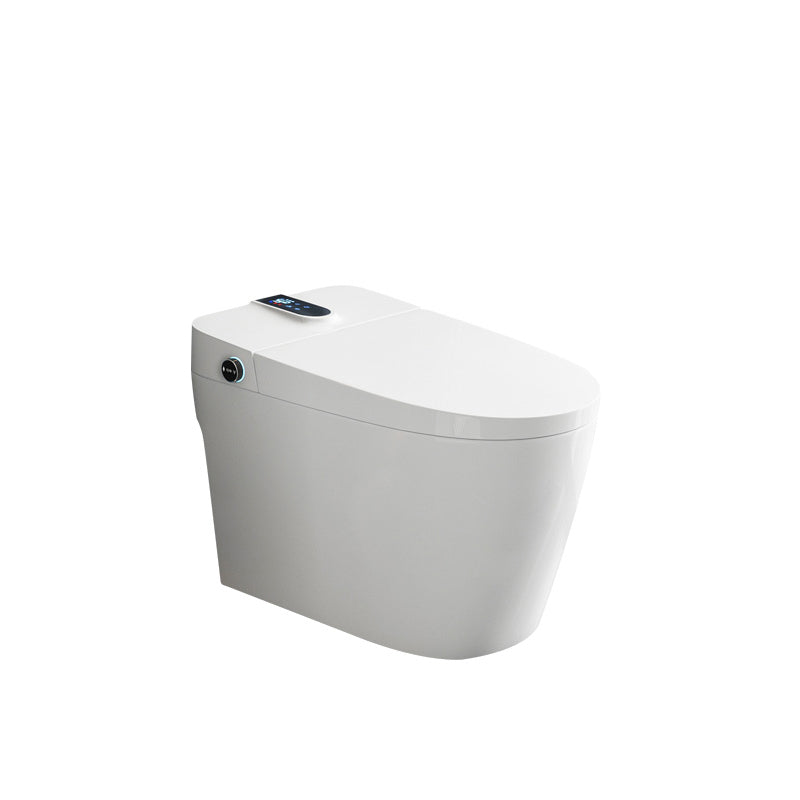 Contemporary Floor Standing Bidet in White Elongated  Toilet