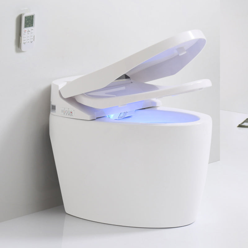 Contemporary Floor Standing Bidet in White Elongated  Toilet