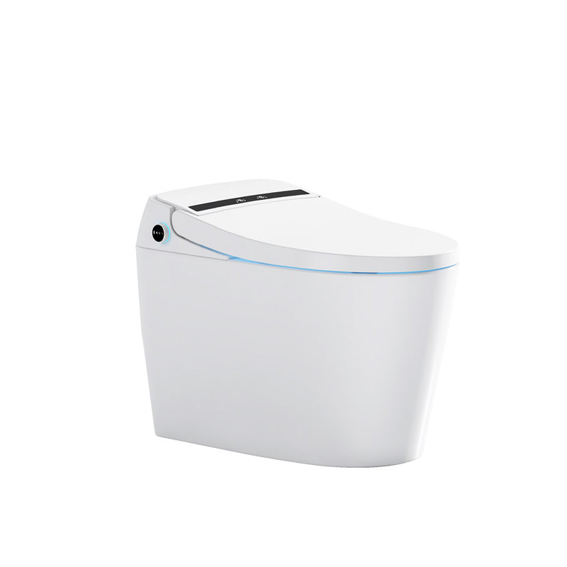 Contemporary Floor Standing Bidet in White Elongated  Toilet