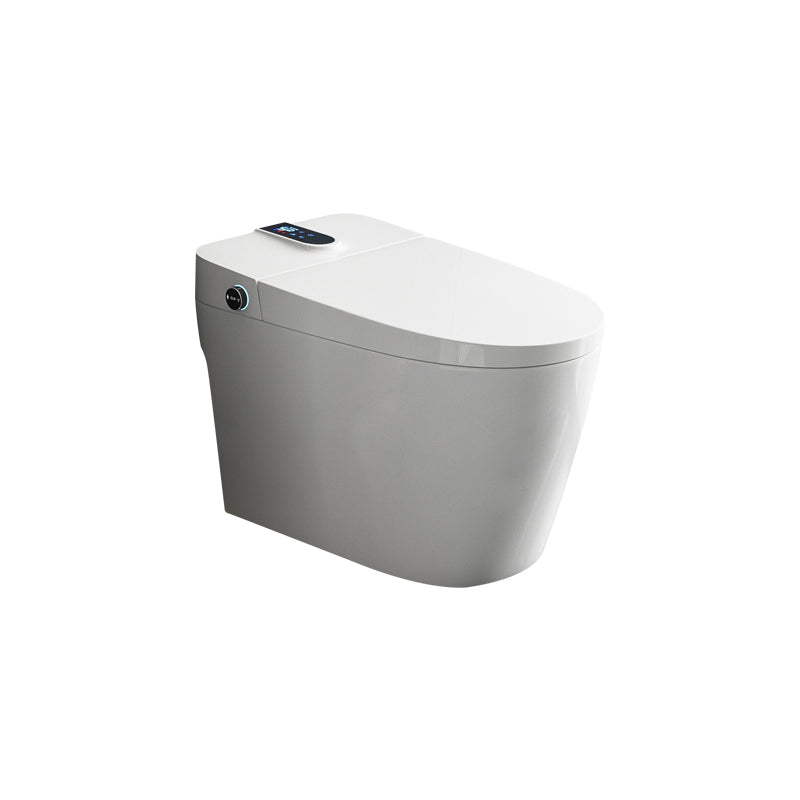 Contemporary Floor Standing Bidet in White Elongated  Toilet