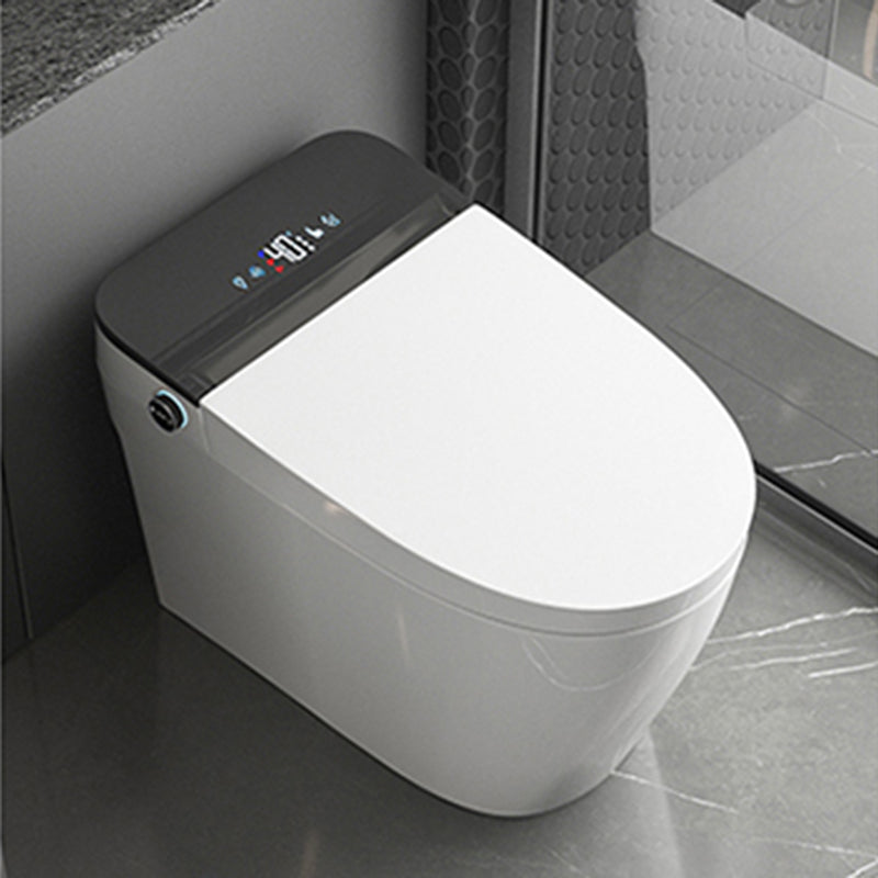 Contemporary Floor Standing Bidet in White Elongated  Toilet