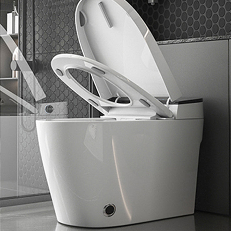 Contemporary Floor Standing Bidet in White Elongated  Toilet