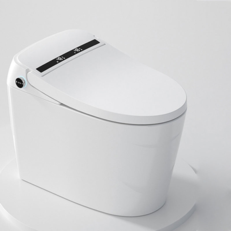 Contemporary Floor Standing Bidet in White Elongated  Toilet