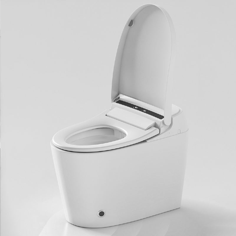 Contemporary Floor Standing Bidet in White Elongated  Toilet