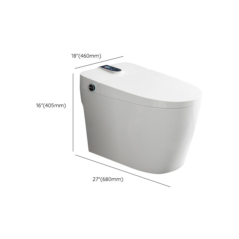 Contemporary Floor Standing Bidet in White Elongated  Toilet