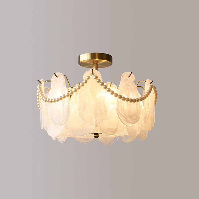 Contemporary Ceiling Light Creative Glass Flush Mount Light Fixture for Sitting Room