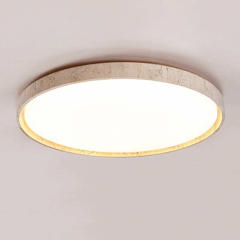 Modern Simple Wooden Ceiling Lamp Round Shape LED Ceiling Light for Living Room