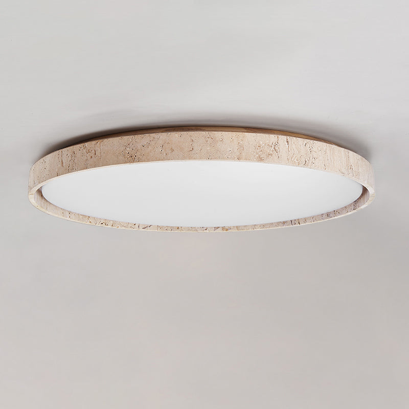 Modern Simple Wooden Ceiling Lamp Round Shape LED Ceiling Light for Living Room