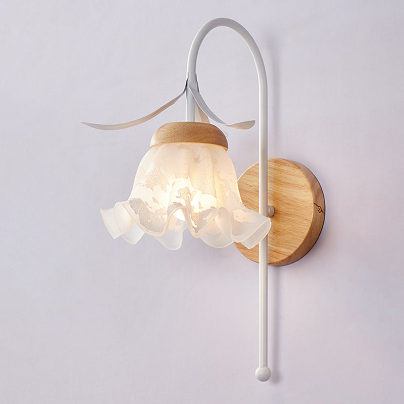 Nordic Wall Light Fixture Creative Wooden Wall Light Sconce for Bedroom