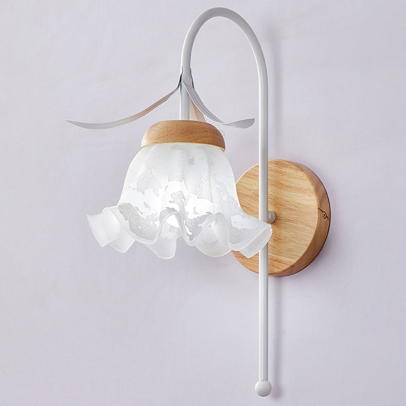 Nordic Wall Light Fixture Creative Wooden Wall Light Sconce for Bedroom