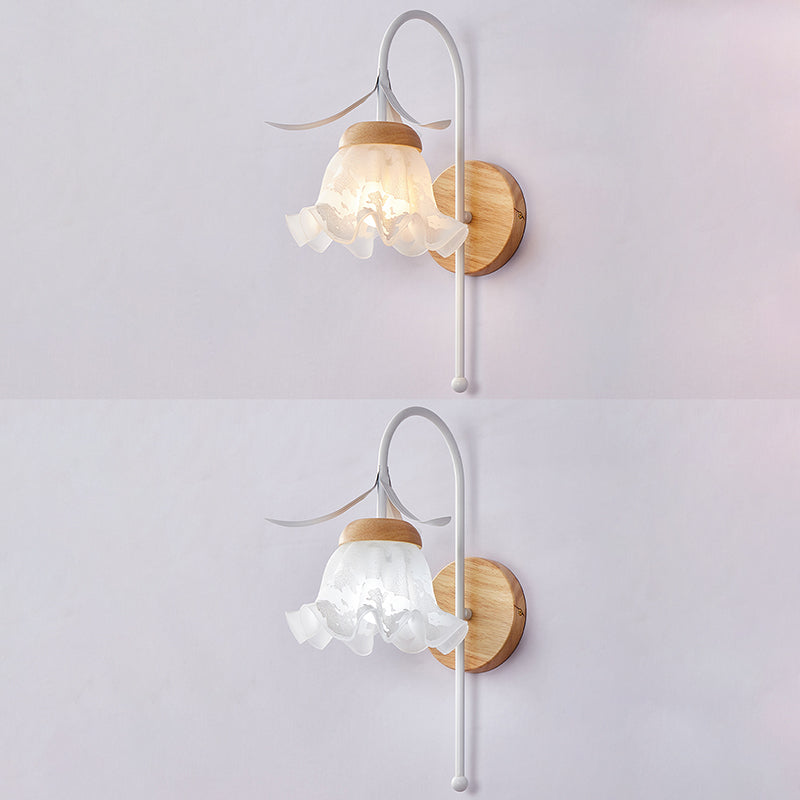 Nordic Wall Light Fixture Creative Wooden Wall Light Sconce for Bedroom