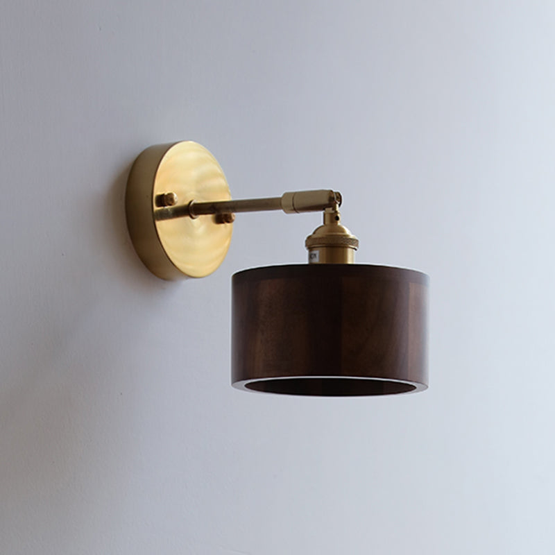 Modern Wall Light Fixture Wooden 1 Light Wall Light Sconce for Bedroom