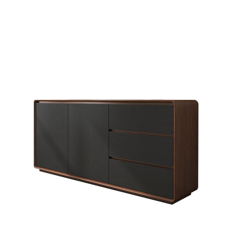 Contemporary Style Credenza Wood Dining Buffet with Cabinets and Drawers