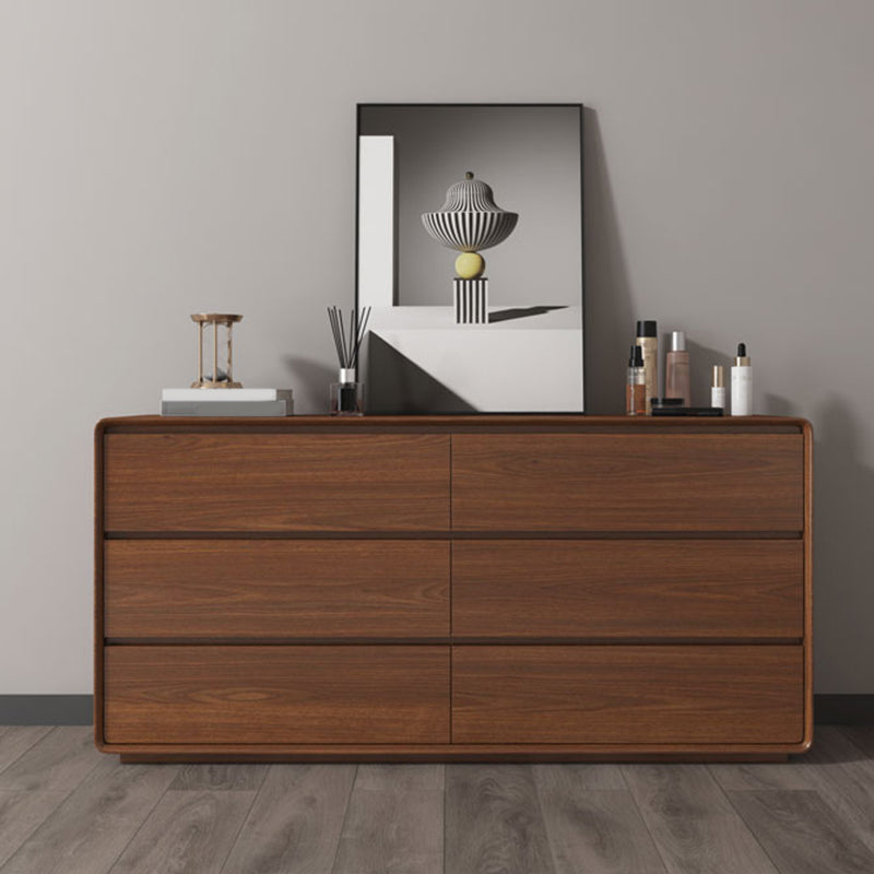 Contemporary Style Credenza Wood Dining Buffet with Cabinets and Drawers