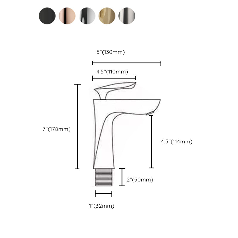Contemporary Centerset Faucet Lever Handle Low Arc Solid Brass Faucet
