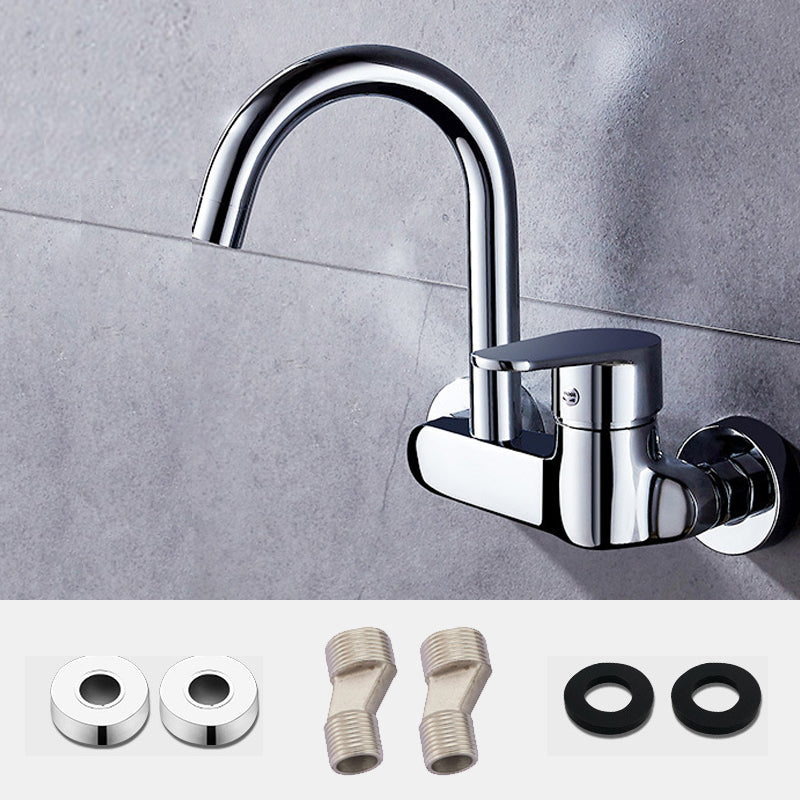 Single Handle Pull-down Kitchen Faucet Nickel Bar Faucet with Accessories