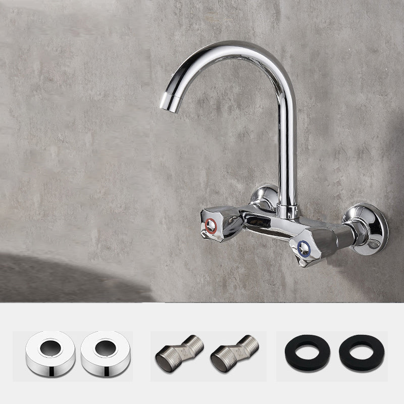 Single Handle Pull-down Kitchen Faucet Nickel Bar Faucet with Accessories