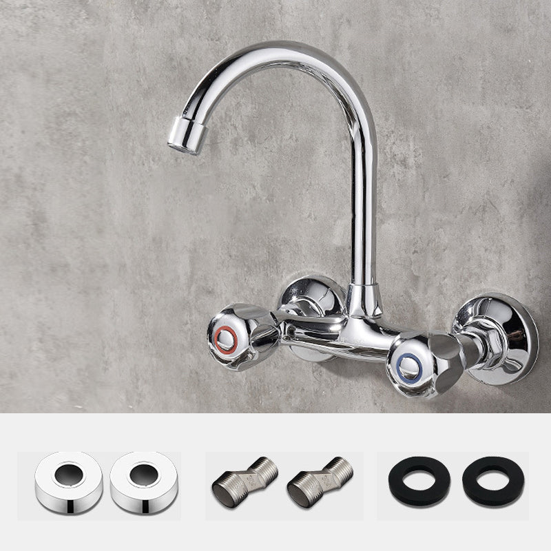 Single Handle Pull-down Kitchen Faucet Nickel Bar Faucet with Accessories