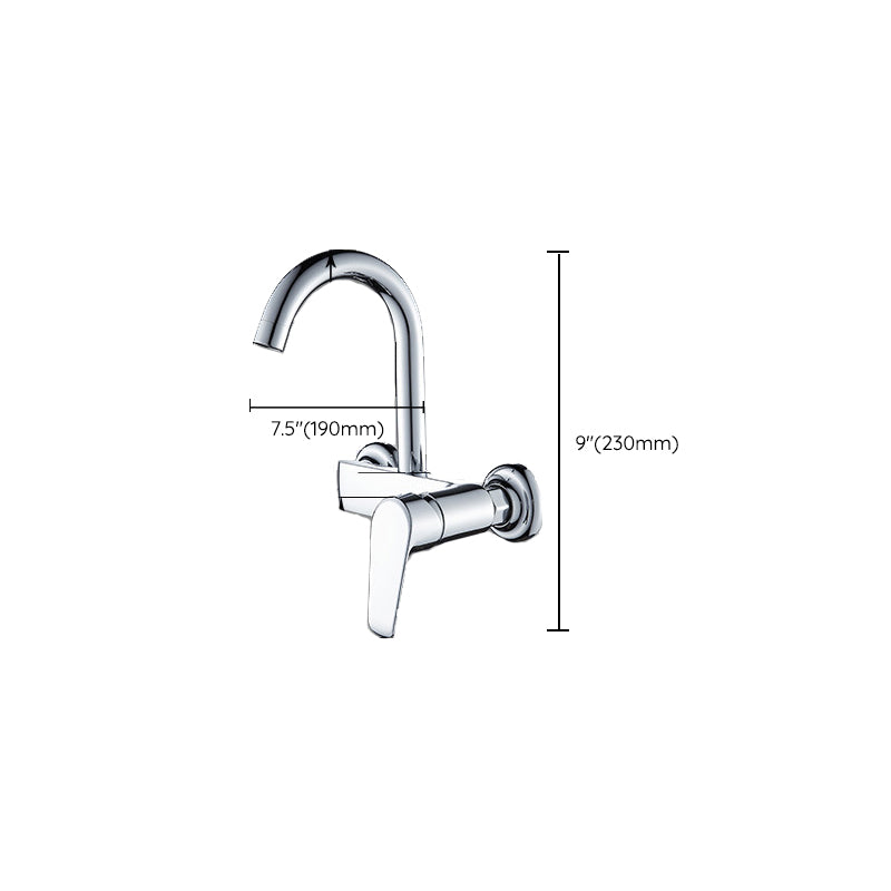 Single Handle Pull-down Kitchen Faucet Nickel Bar Faucet with Accessories