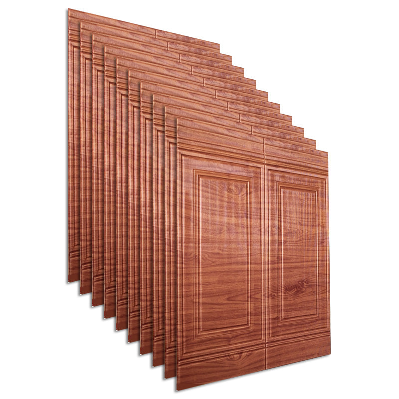 Glam Style Panel Living Room 3D Embossed Waterproof Wall Paneling