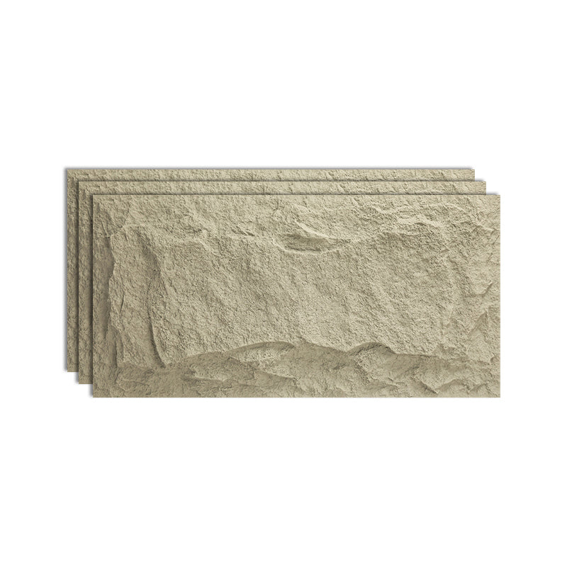 Textured Stacked Stone Singular Tile Mixed Material Wall Tile