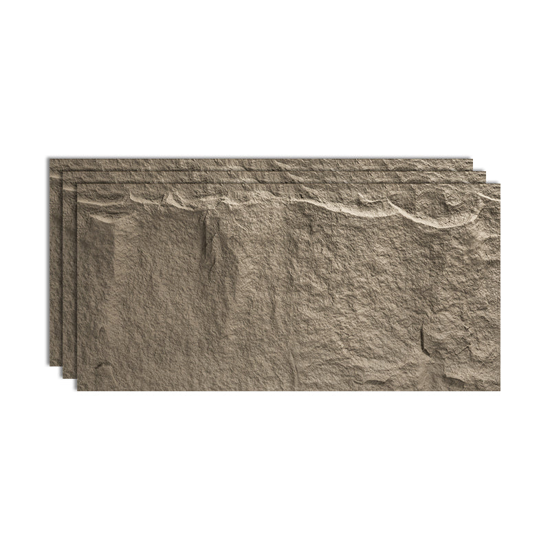 Textured Stacked Stone Singular Tile Mixed Material Wall Tile