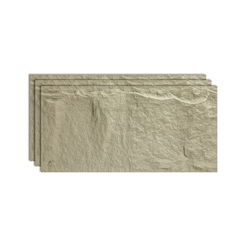 Textured Stacked Stone Singular Tile Mixed Material Wall Tile