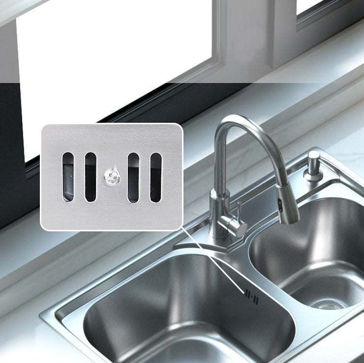 Modern Style Kitchen Sink Stainless Steel Noise-cancelling Design Kitchen Double Sink