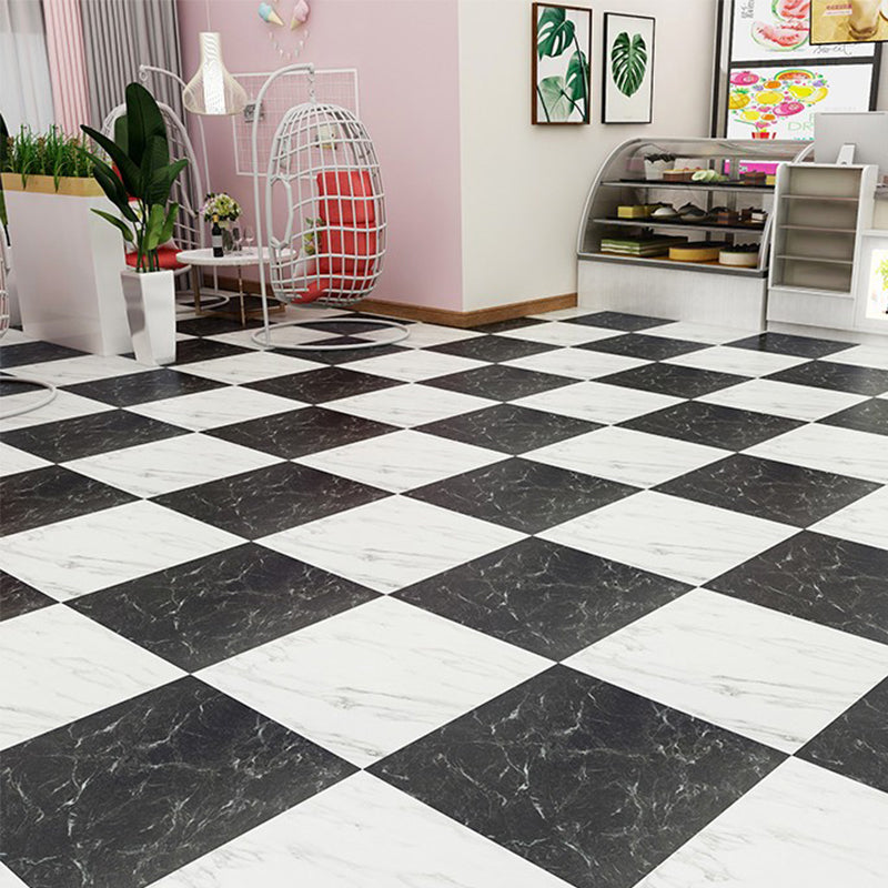 PVC Flooring Peel & Stick Stone Design Square Vinyl Flooring for Living Room