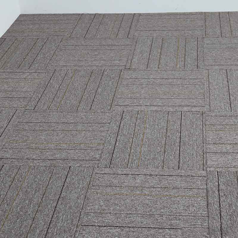 Carpet Tile Non-Skid Fade Resistant Geometry Loose Lay Carpet Tiles Living Room