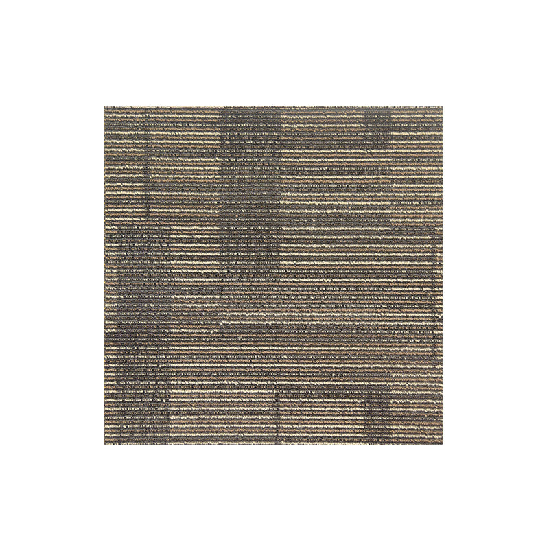 Carpet Tile Non-Skid Fade Resistant Striped Loose Lay Carpet Tiles Living Room